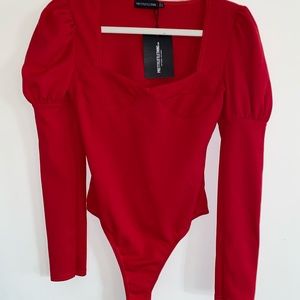 Red Pretty Little Thing bodysuit!!